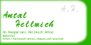 antal hellmich business card